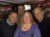 Brenda with three of her favorite friends, Dusty, Glenn & Frank at Bourbon St.